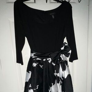 R&M Richards Hi-Lo Black and White Dress Women’s 12